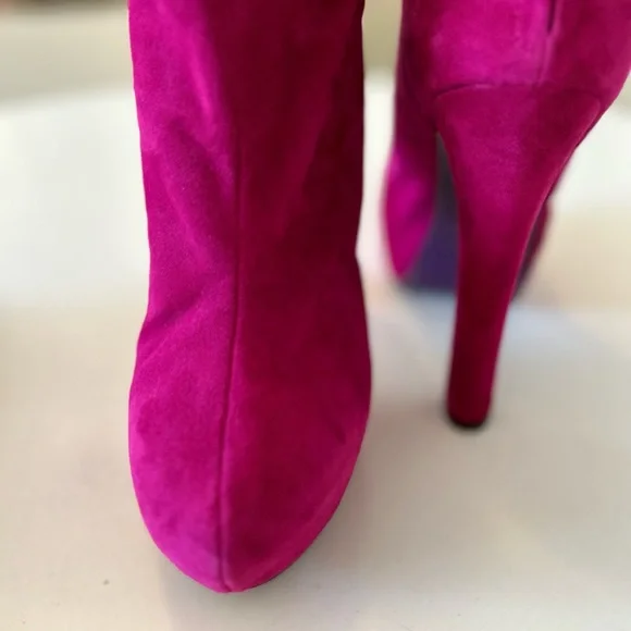 PeepToe Miss Combat Boots - Picture 8 of 9